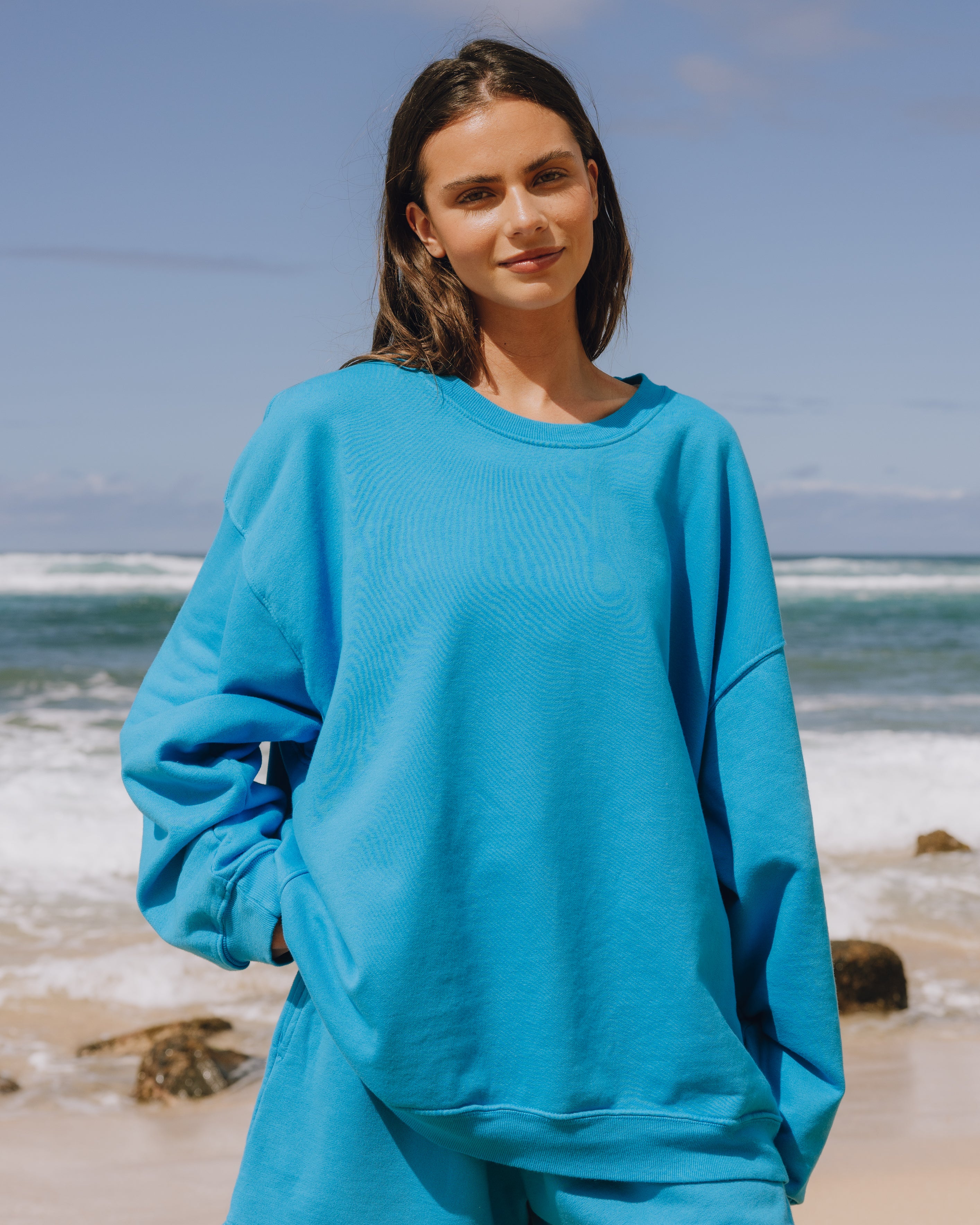 トップス SUNSEA ROPE SWEATER 27th Unisex Oversized Crew - Tide – shopdailydrills