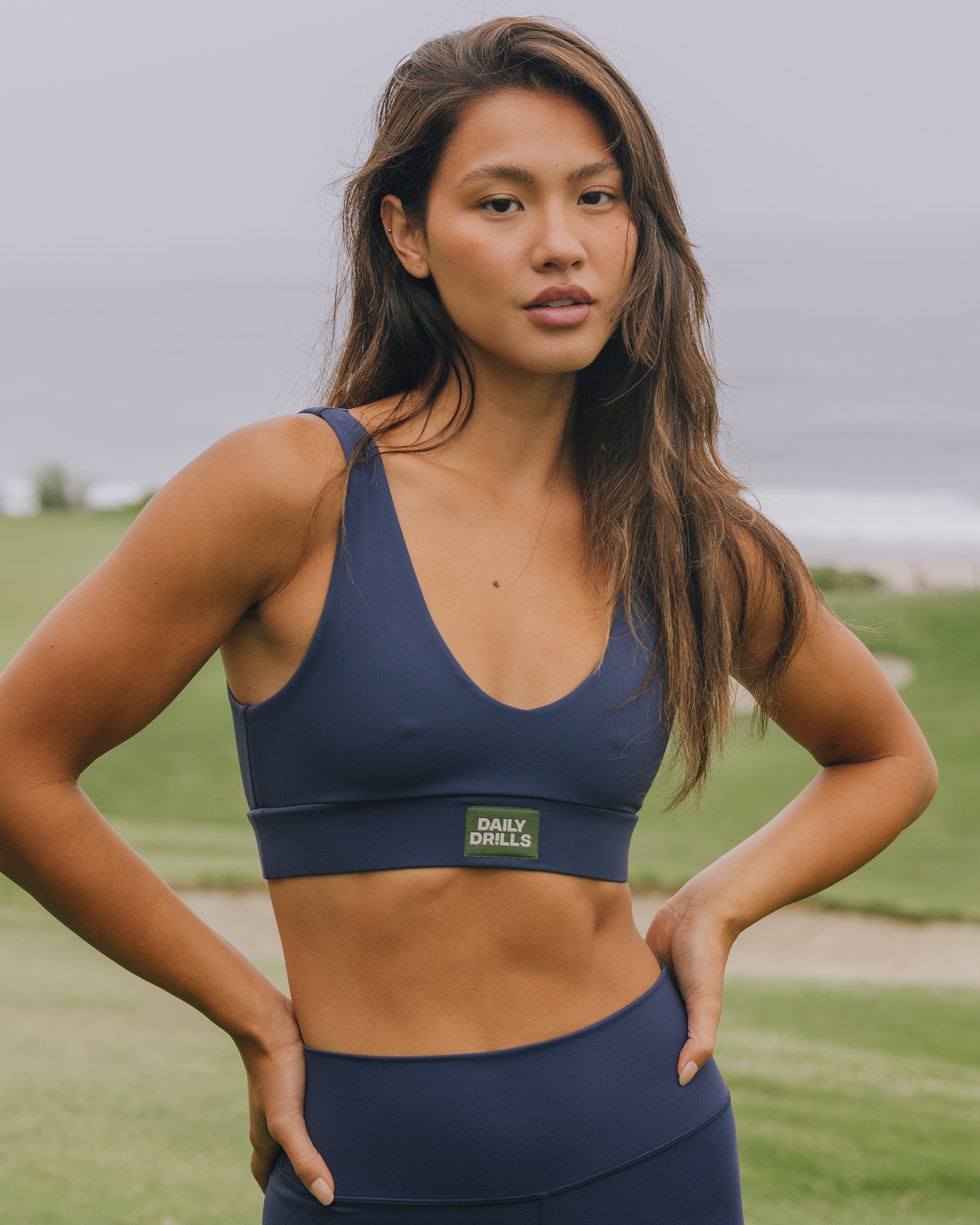 Go! V-Neck Bra - Denim