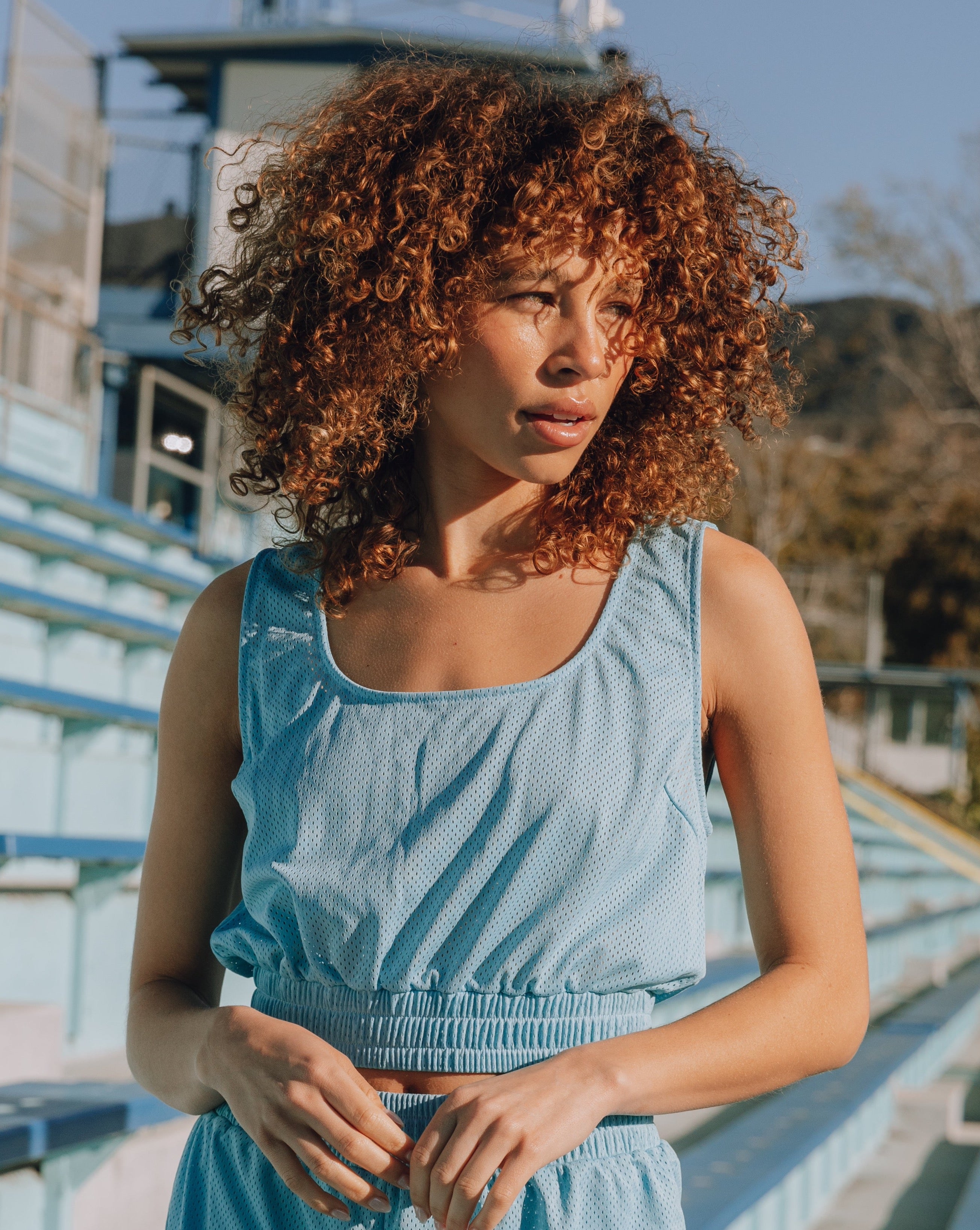 Mesh Tank - Light Blue