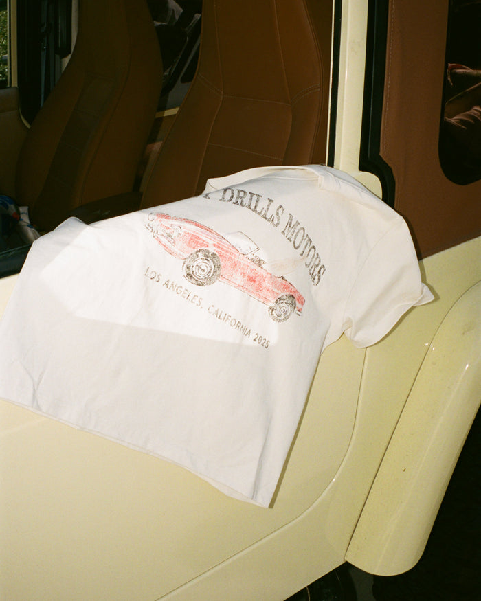 Red Hot Boxy Tee - Cream