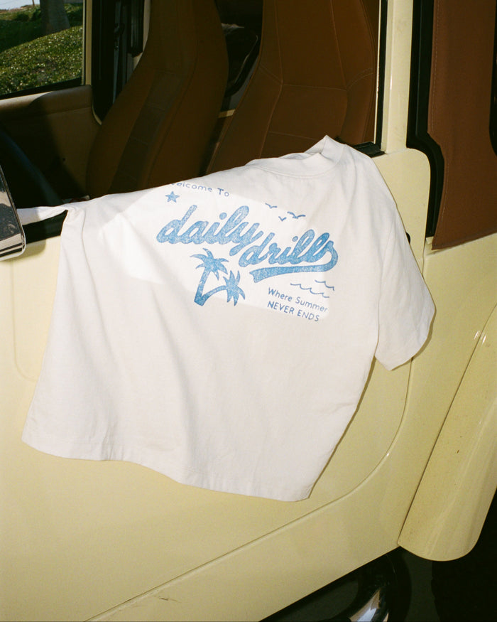 Vacation Vintage Tee - Cream