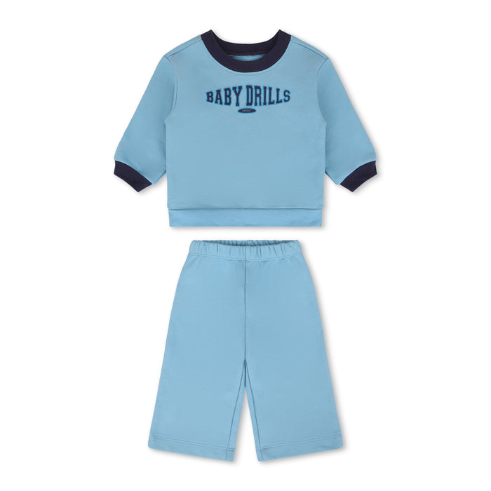 Baby Drills Sport Crew Set - Malibu + Navy + Tide