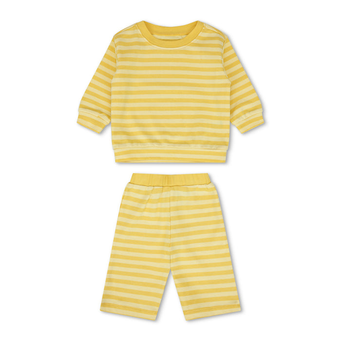 Baby Drills Stripe Set - Sunny + Butter Stripe