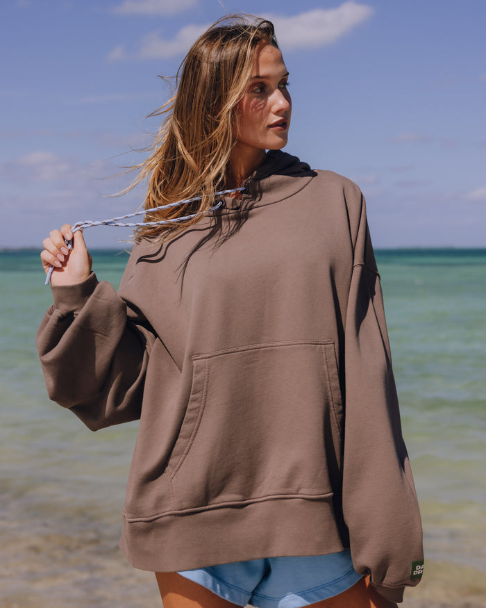 Oversized Paracord Hoodie - Mocha