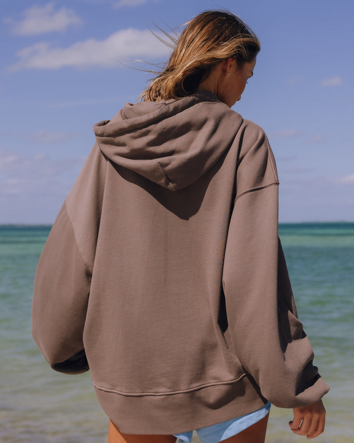 Oversized Paracord Hoodie - Mocha
