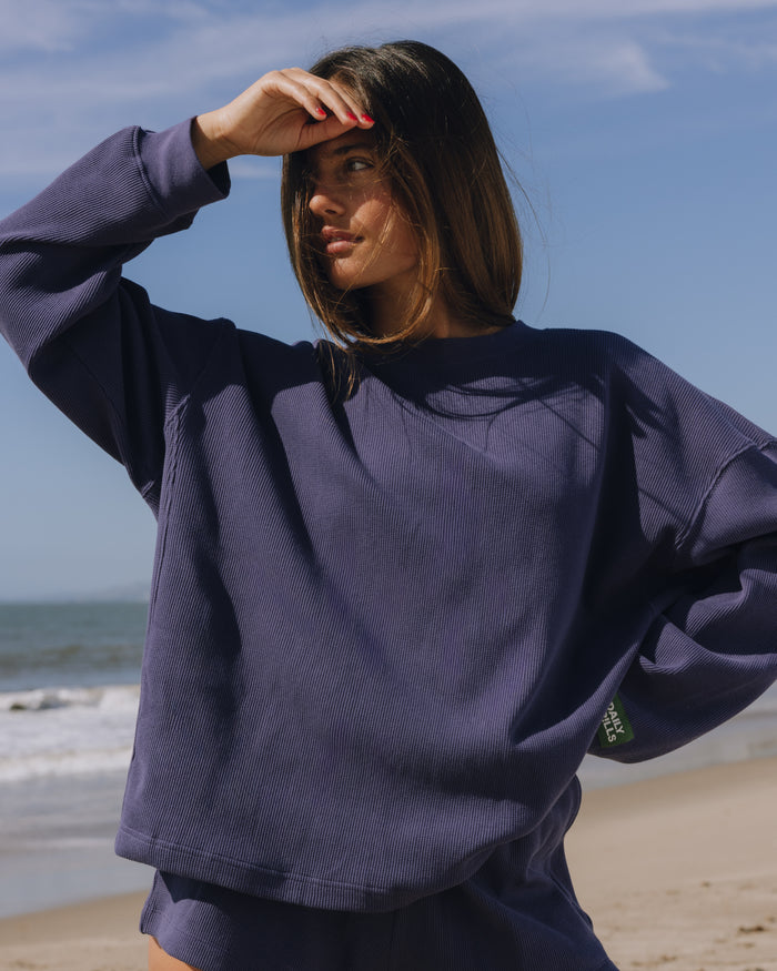 Oversized Thermal - Navy