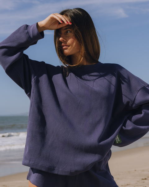 Oversized Thermal - Navy – shopdailydrills