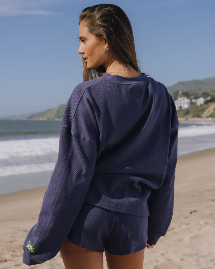 Oversized Thermal - Navy