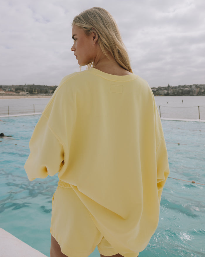 Unisex Oversized Crew - Lemonade
