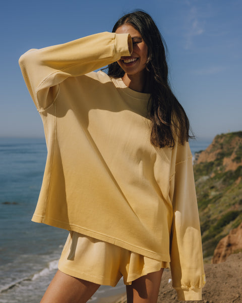 Oversized Thermal - Sunsoaked Sunny with Monochrome Patch