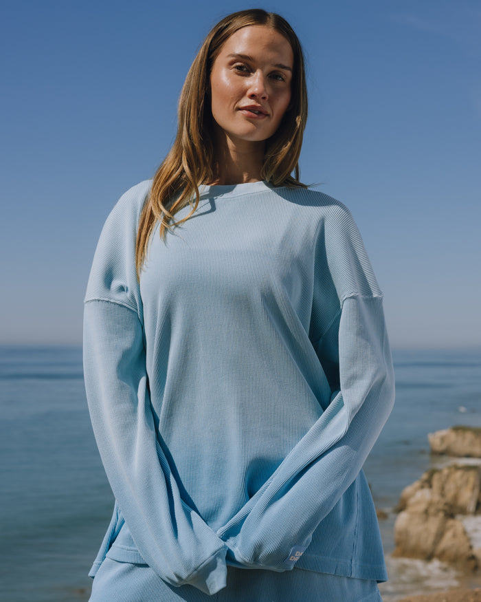 Oversized Thermal - Sunsoaked Malibu with Monochrome Patch