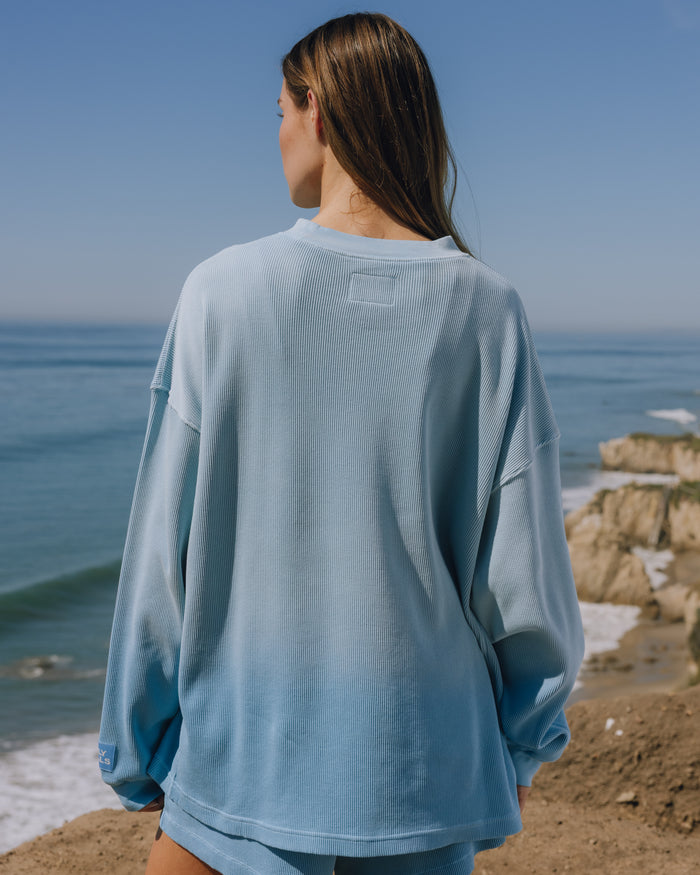 Oversized Thermal - Sunsoaked Malibu with Monochrome Patch