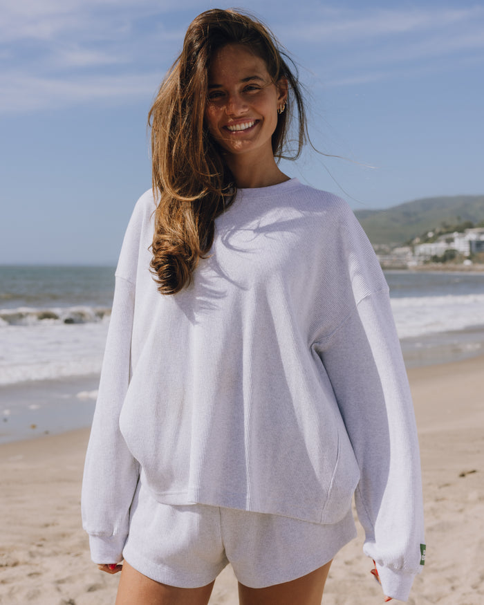 Oversized Thermal - Light Grey