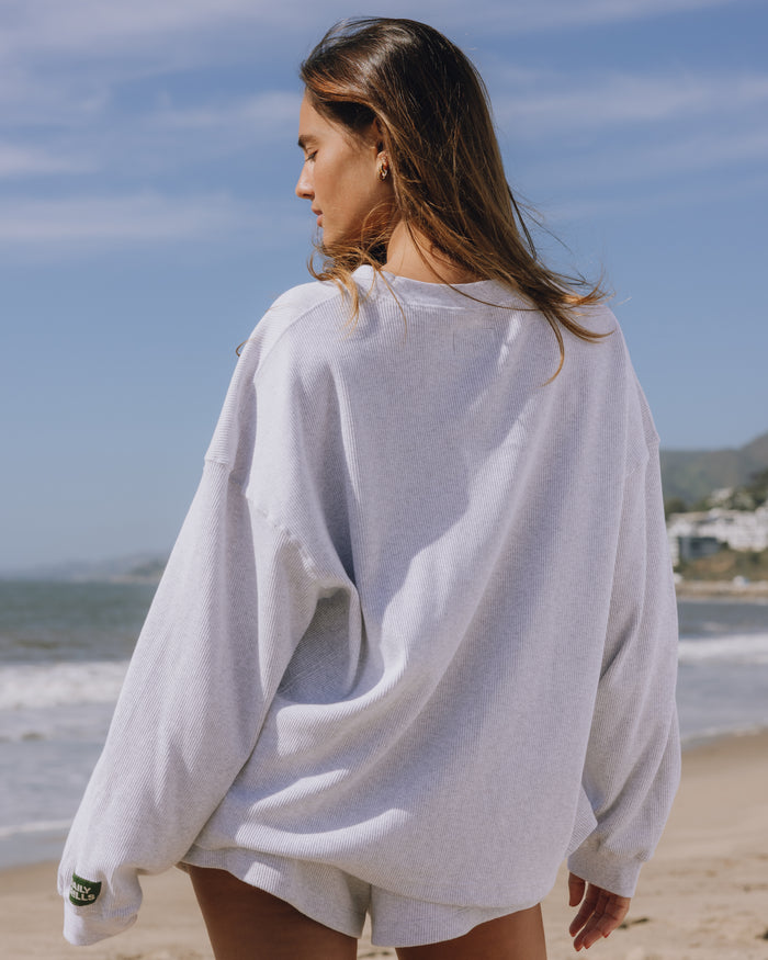 Oversized Thermal - Light Grey