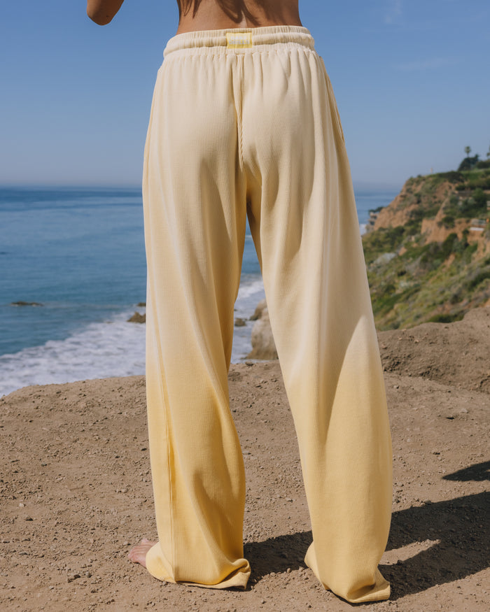 Thermal Resort Pants - Sunsoaked Sunny with Monochrome Patch