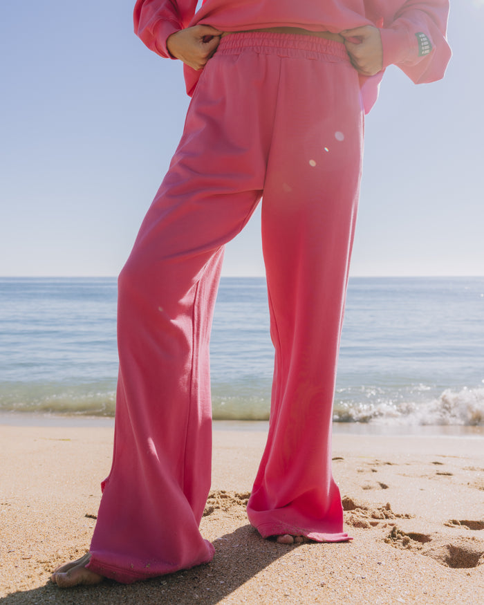 Wide Leg Sweatpants - Hot Shot with !!!!! Patch