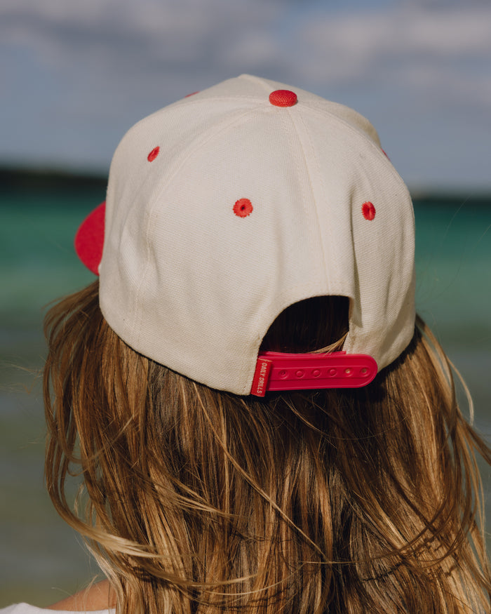On Hol!day Hat - Red + Cream