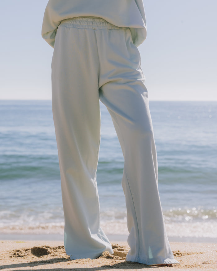 Wide Leg Sweatpants - Lake Day with !!!!! Patch