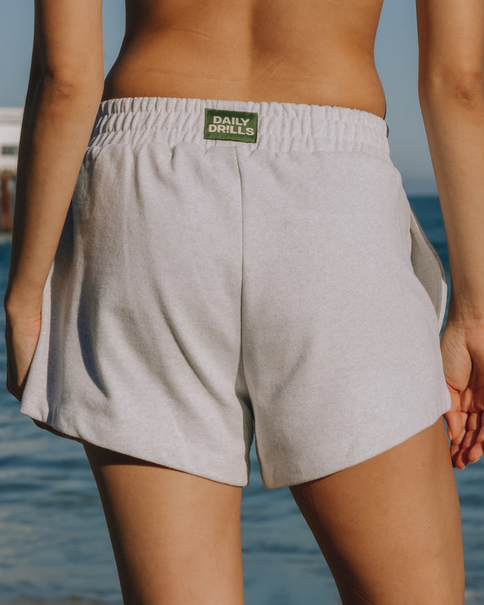Fleece Super Shorts - Heather Grey