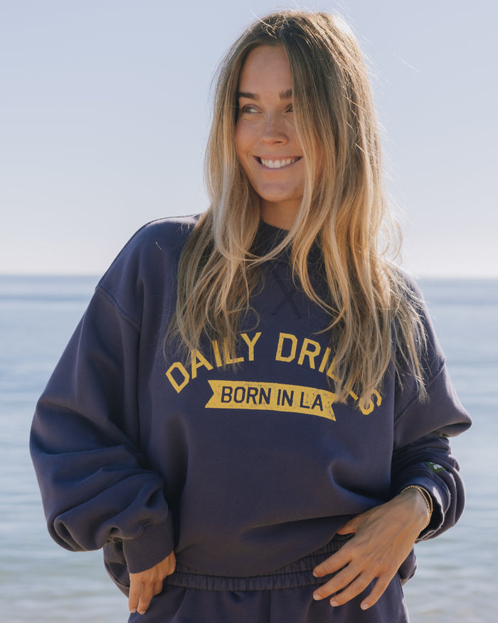 Vintage Birthday Crew - Navy with !!!!! Patch