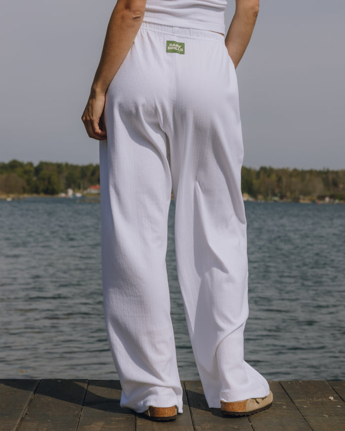 Pointelle Pants - White