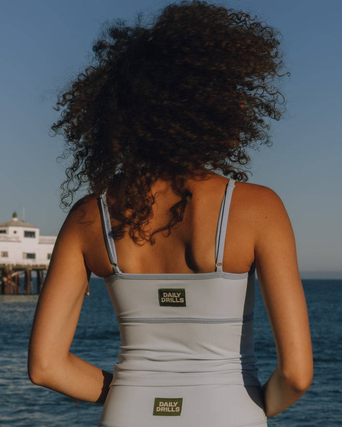 Go! Stretch Tank - Powder + Dark Powder