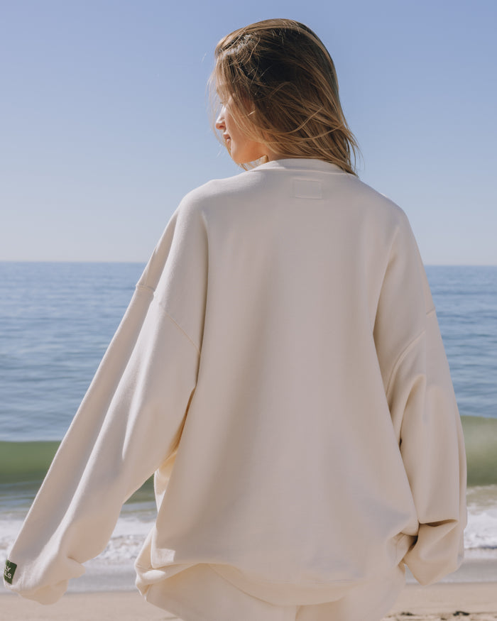 Unisex Oversized Crew - Sand