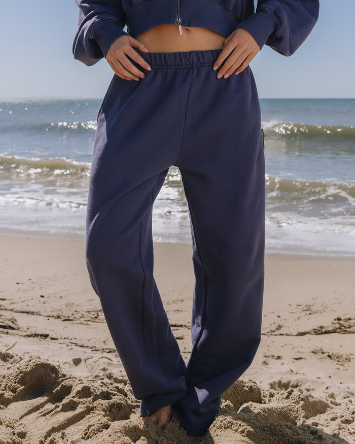 Heavyweight Straight Leg Sweatpants - Navy