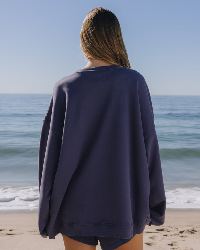Unisex Oversized Crew - Navy