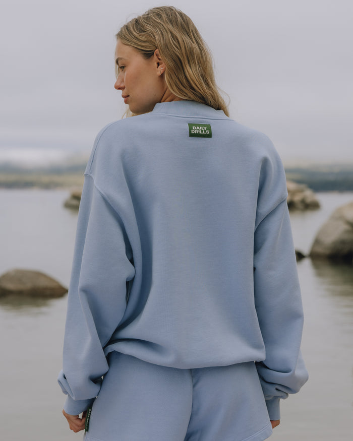 Oversized Heavyweight Vintage Crew - Mist