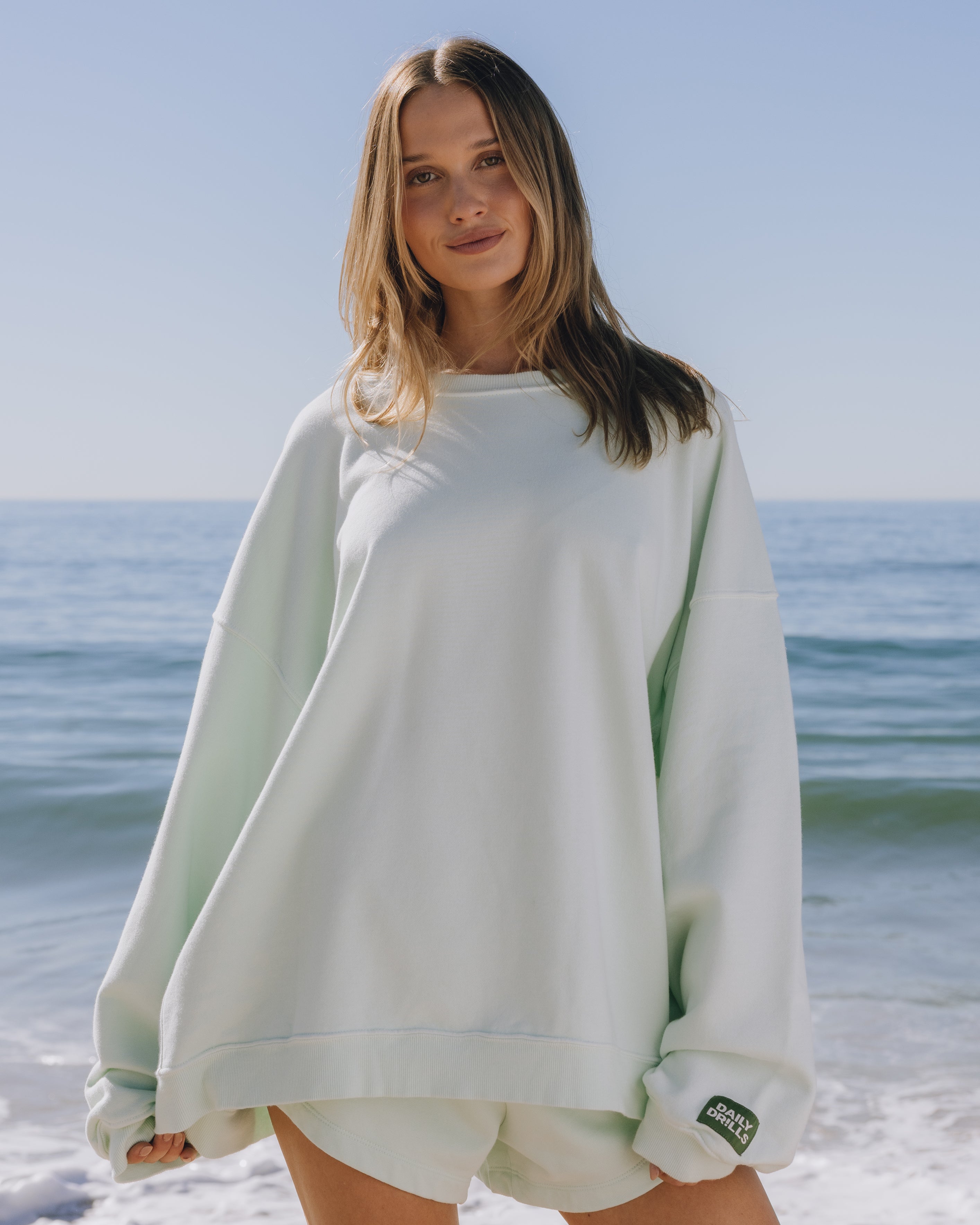 Unisex Oversized Crew - Surf