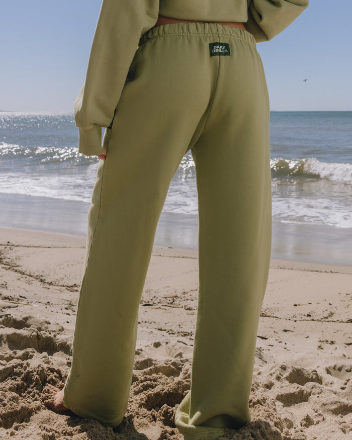 Heavyweight Straight Leg Sweatpants - Matcha