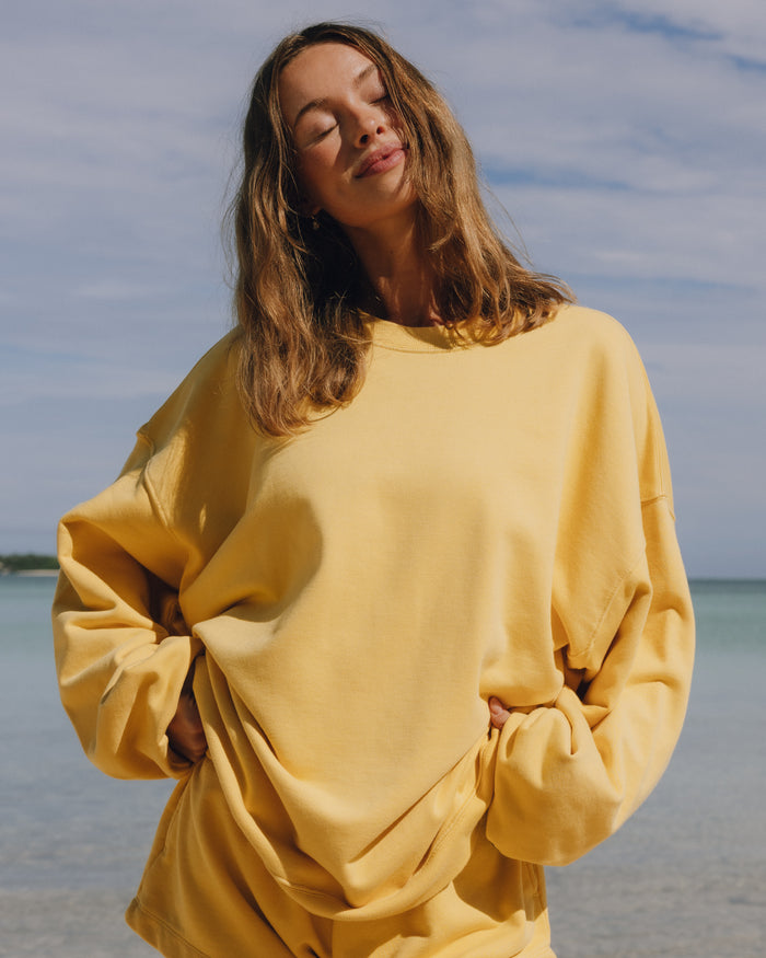 Unisex Oversized Crew - Sunny