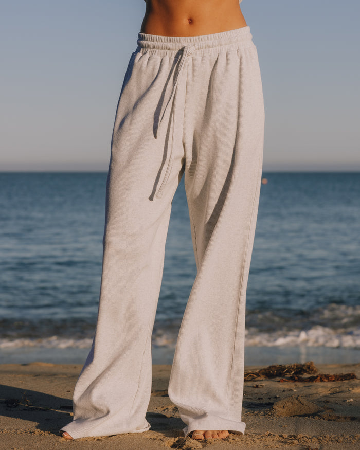 Thermal Resort Pants - Light Grey