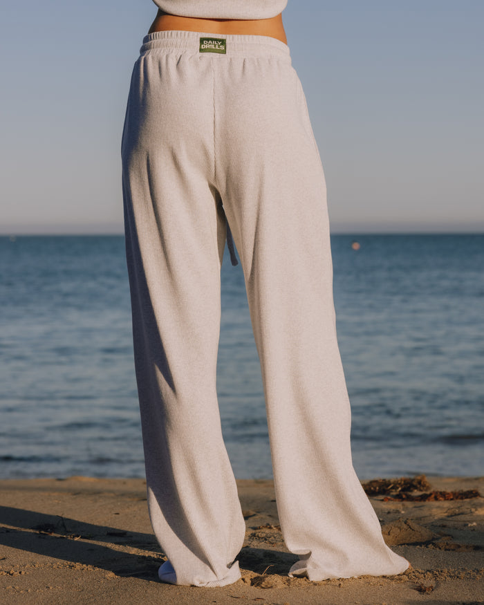Thermal Resort Pants - Light Grey
