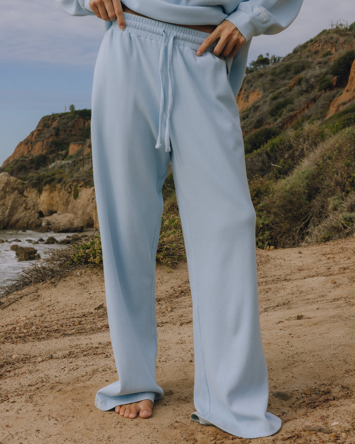 Thermal Resort Pants - Powder with Monochrome Patch