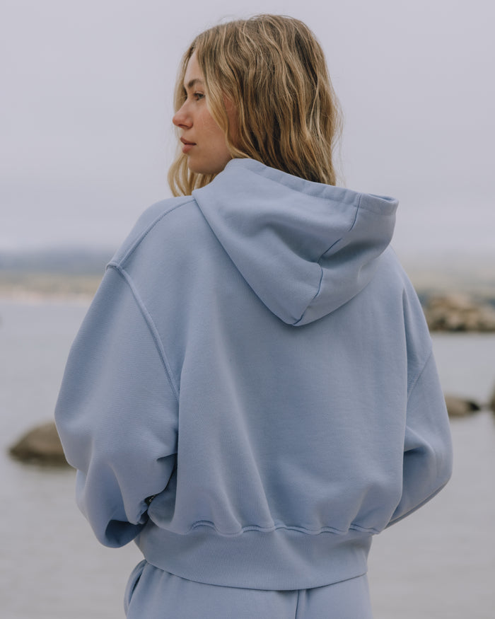 Heavyweight Double Zip Hoodie - Mist