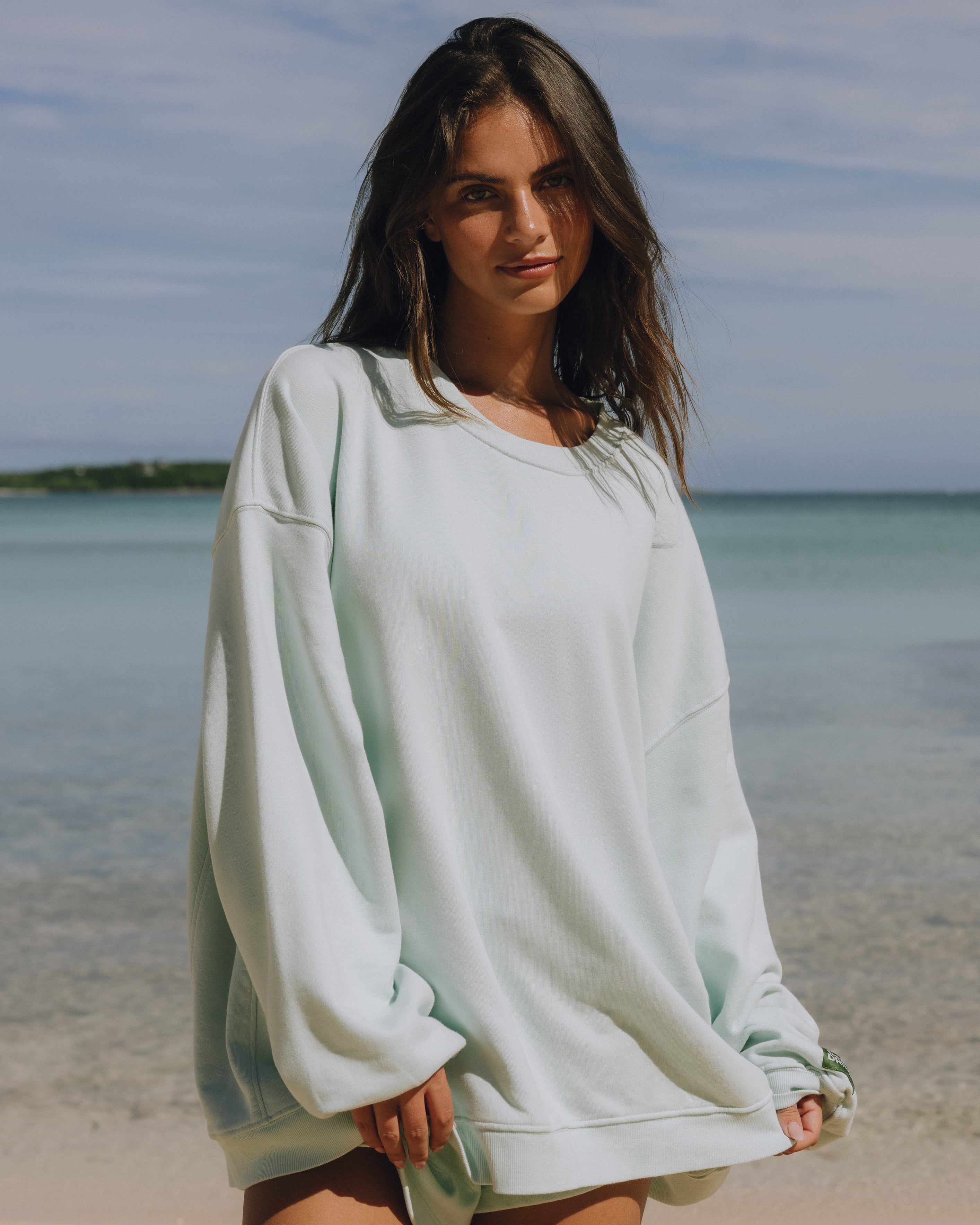 Unisex Oversized Crew - Lake Day