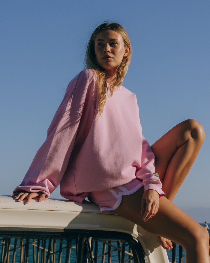 Oversized Tuck Crew - Taffy