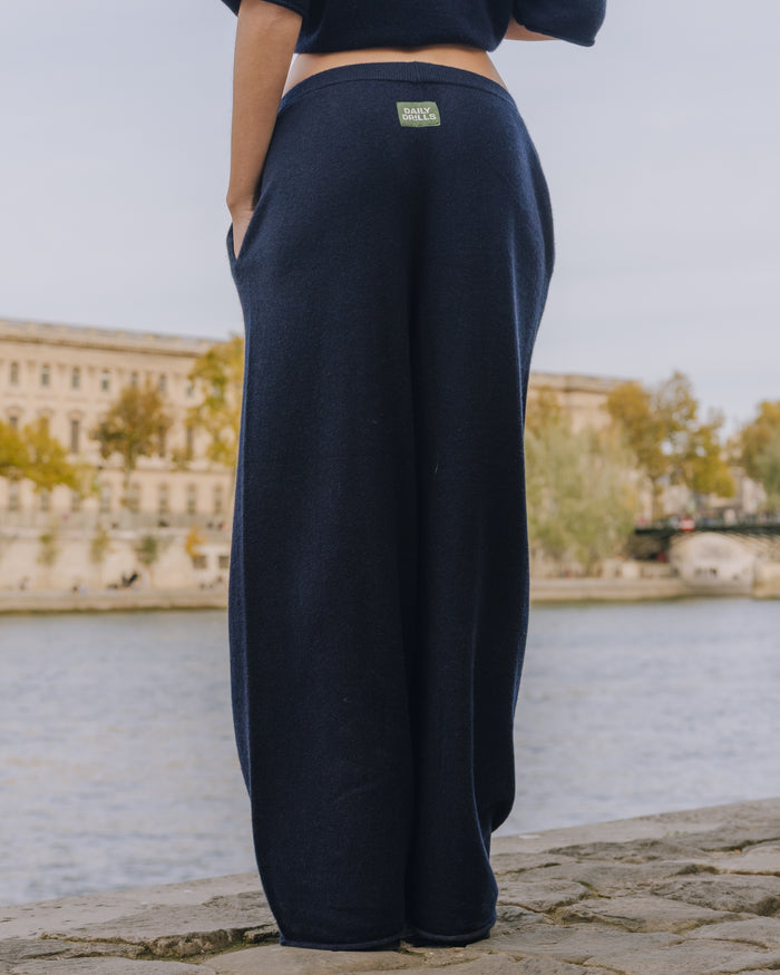 Cashmere Resort Pants - Navy