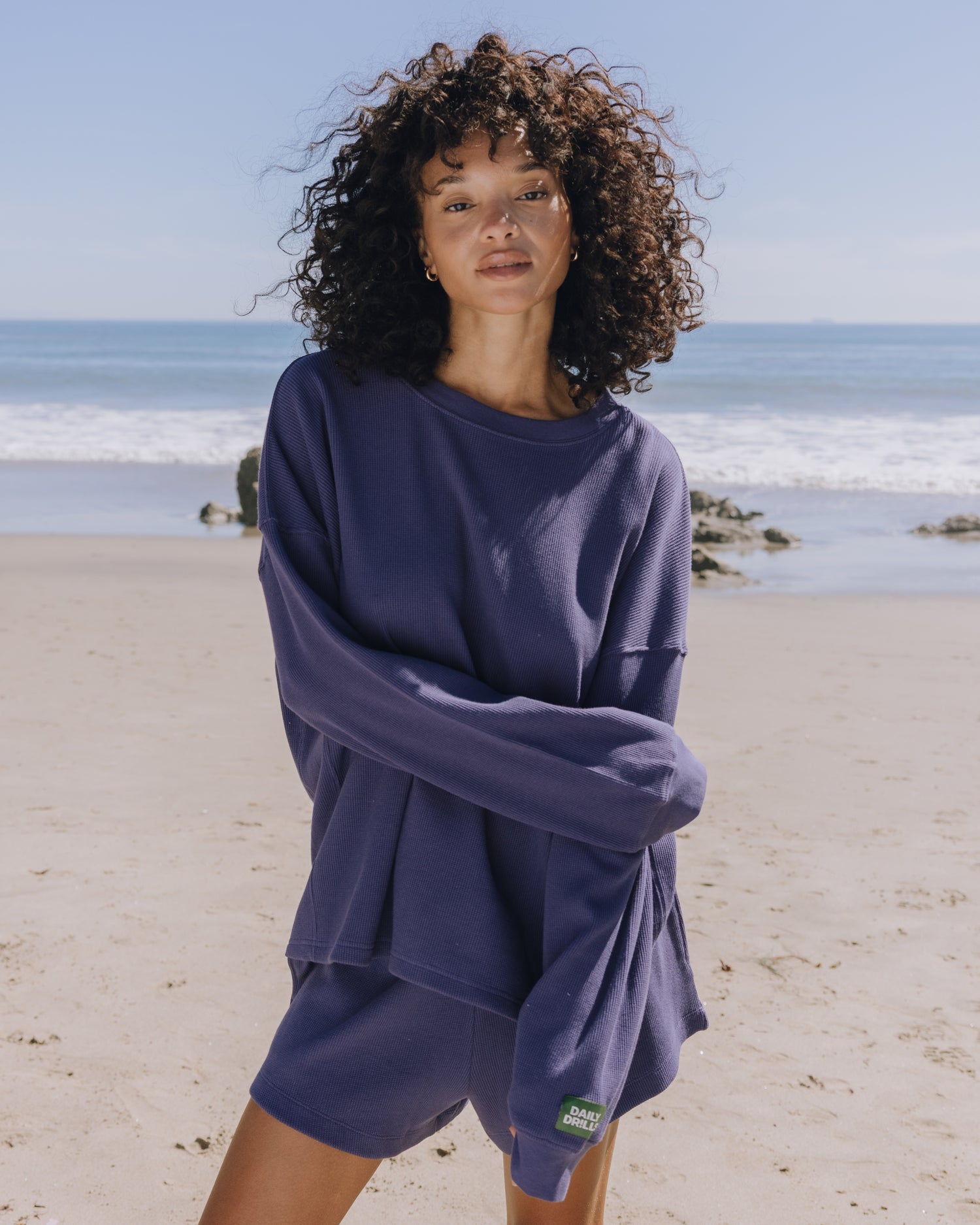 Oversized Thermal - Navy – shopdailydrills