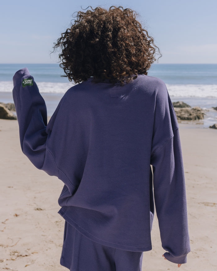 Oversized Thermal - Navy