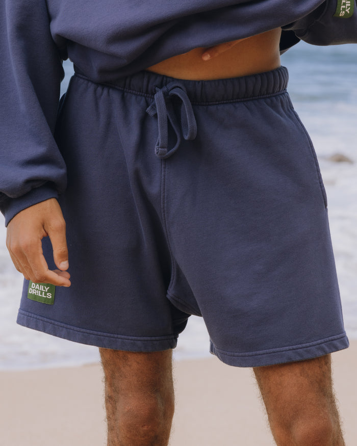 Mens Sweat Shorts - Navy
