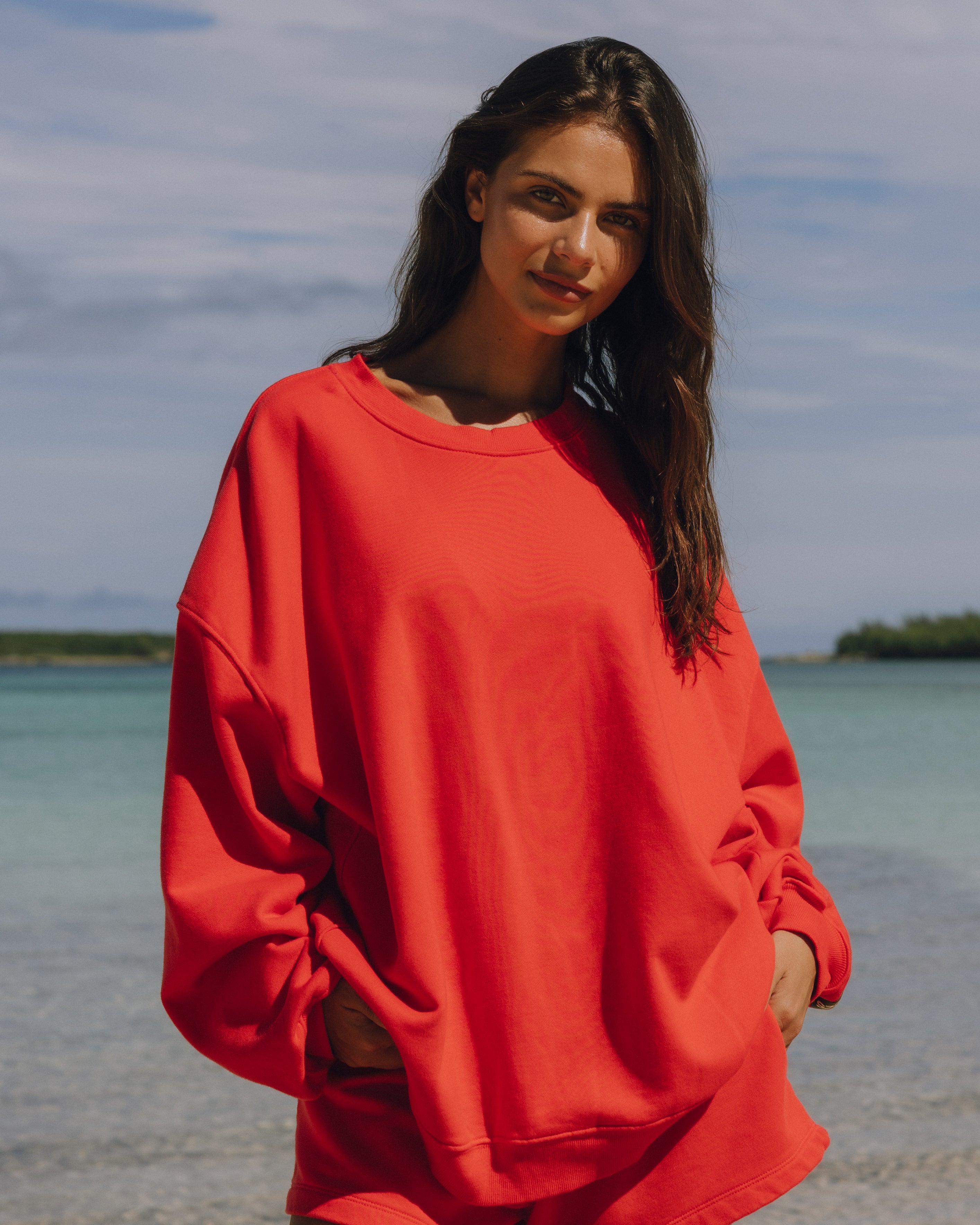 Unisex Oversized Crew - Heart