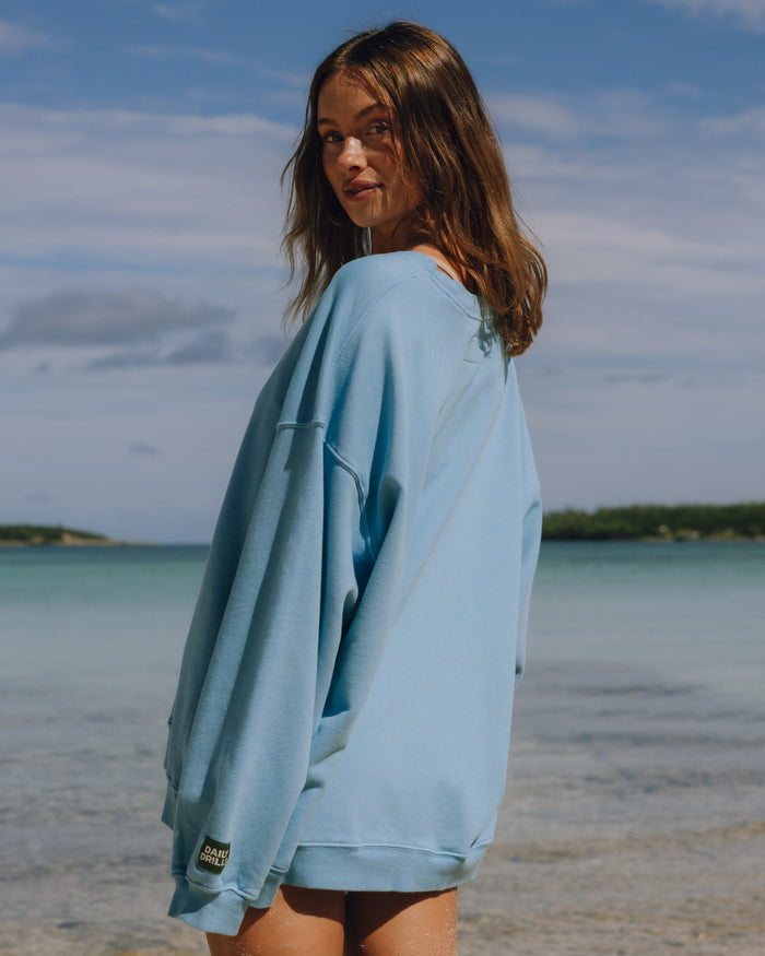 Unisex Oversized Crew - Malibu