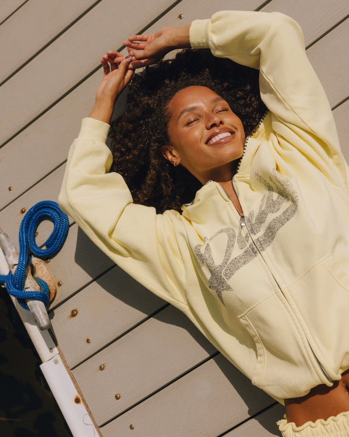 Americana Zip Hoodie - Lemonade