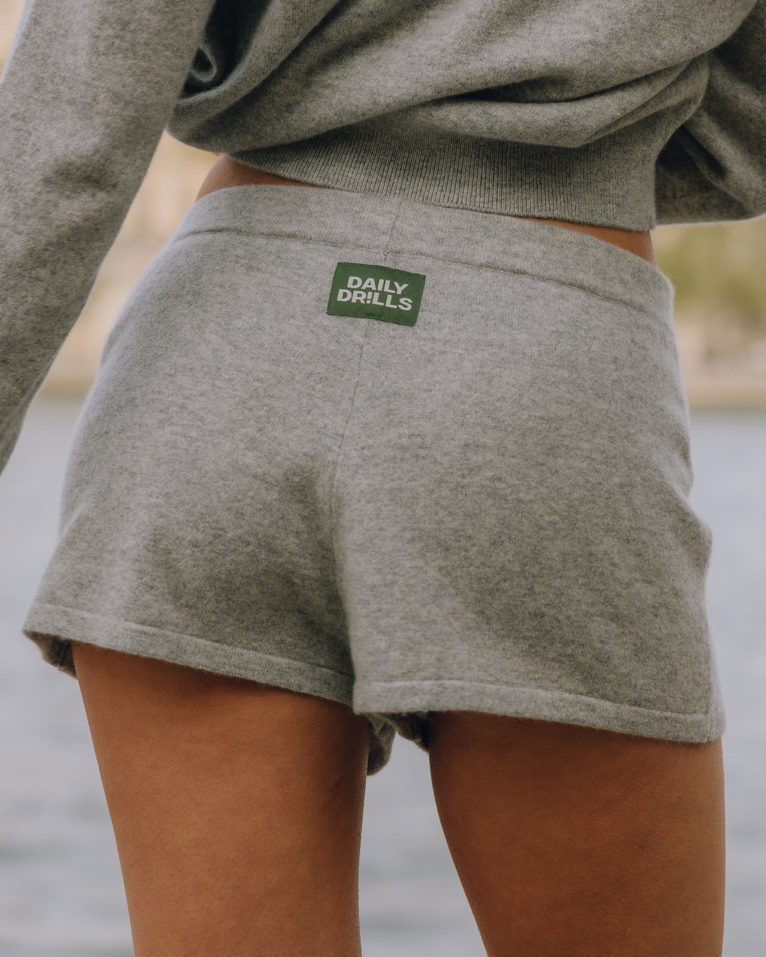 Cashmere Micro Shorts - Dark Heather Grey – shopdailydrills