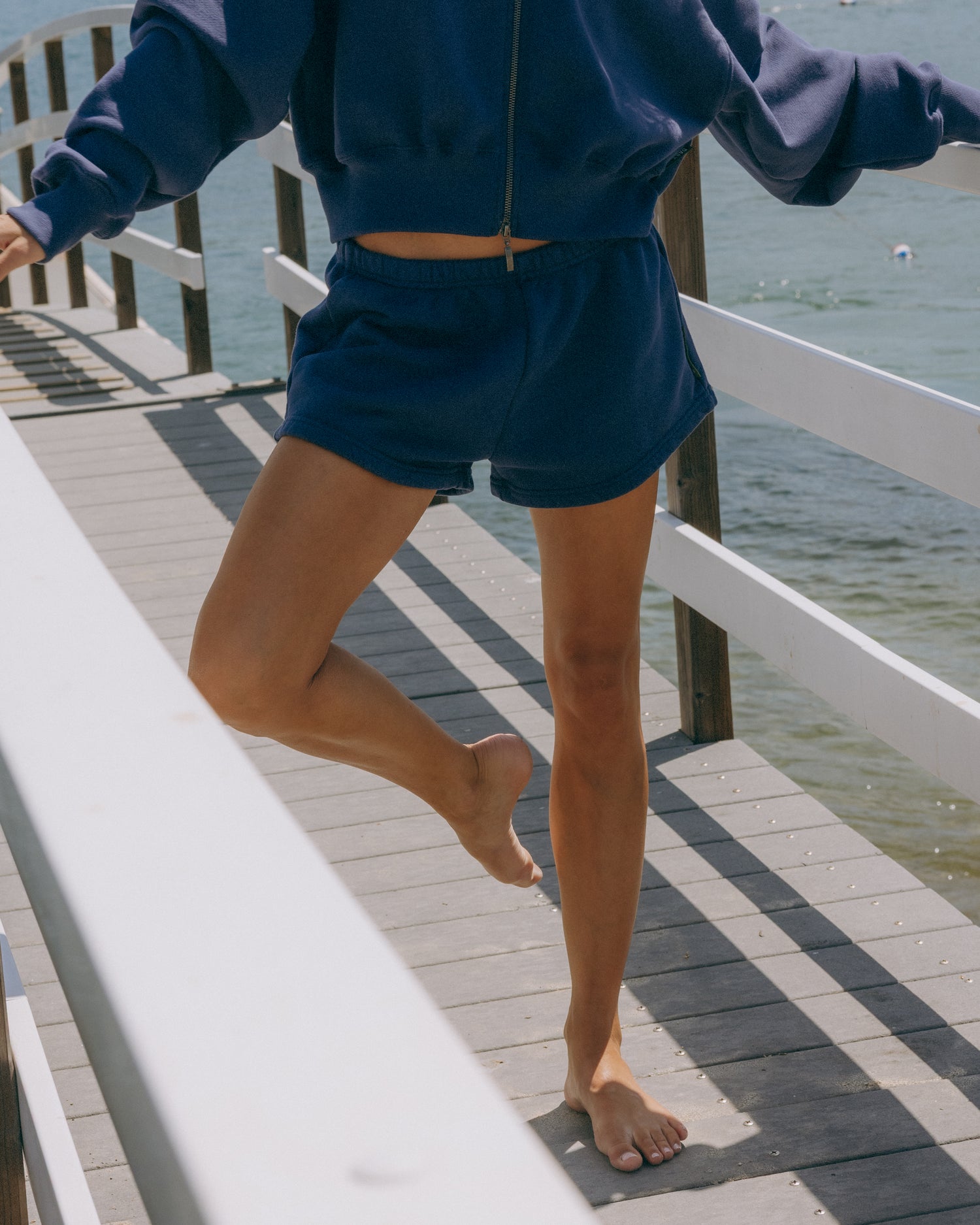 Heavyweight Mini Sweat Shorts - Navy – shopdailydrills
