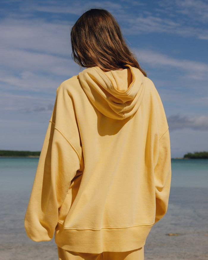 Oversized Daily Hoodie - Sunny + Dark Yellow Stitch