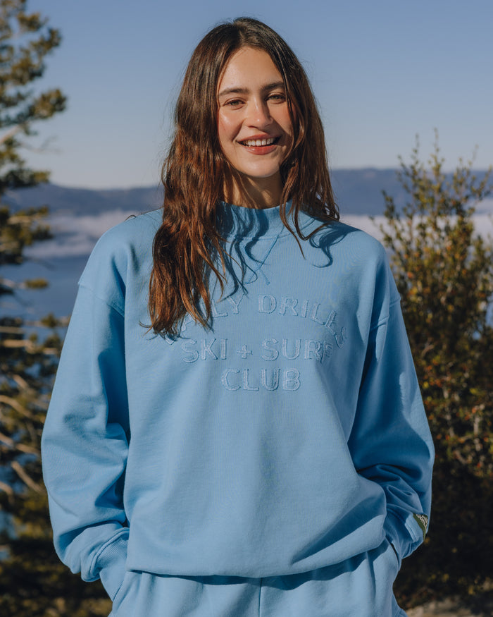 Oversized Vintage Ski + Surf Crew - Malibu